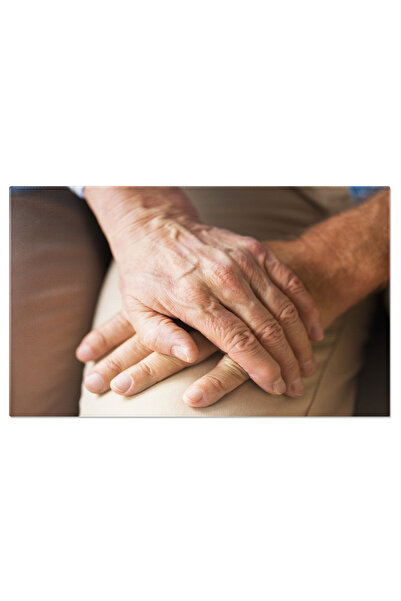 StoryGift Romania Tablou Canvas Cuplu De Batrani Tinandu-se De Mana Mana, Sen...