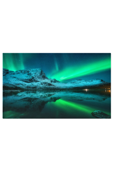 StoryGift Romania Tablou Canvas Dans Sub Aurorele Boreale - Noaptea In Lofote...