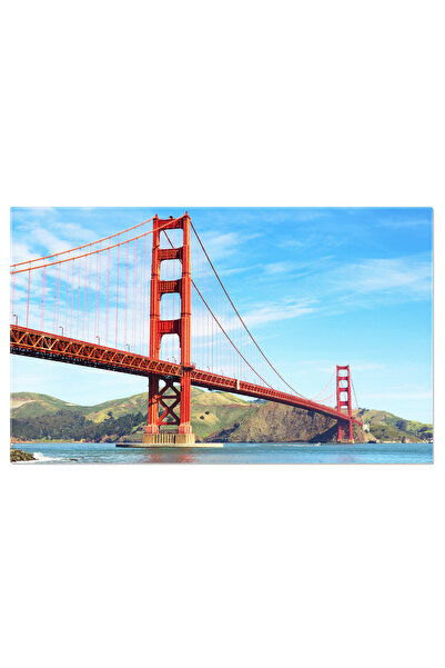 StoryGift Romania Tablou Canvas Vedere La Golden Gate La Amurg, America, San Francisco, Peisaj Urban, Amurg 2172