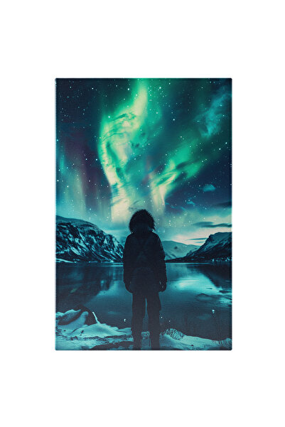 StoryGift Romania Tablou Canvas: Imaginea Unui Barbat In Fata Unui Lac Uitand...