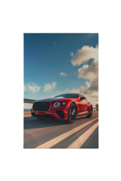 StoryGift Romania Tablou Canvas Automobil Aston Martin De Culoare Rosie Gonin...