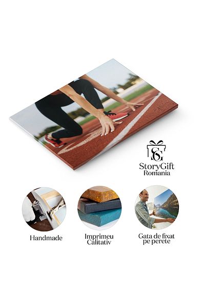 StoryGift Romania Canvas Painting 40 x 25CM Outdoor Jogging Training - Jogging, Training, Outdoors, STG