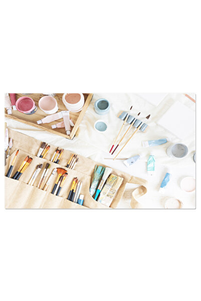 StoryGift Romania Tablou Canvas - Pasiunea Picturii: Curea, Pensula, Panza: H...