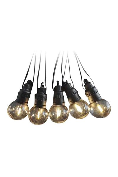 V-TAC Solar LED String 10 bulbs 0.5W, 12m, 3000K