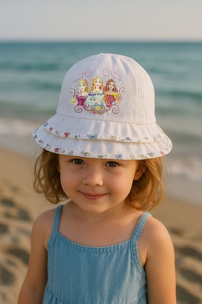 LAGRANZE Girl's 3-7 Years Old Printed Summer Cotton Children's Hat