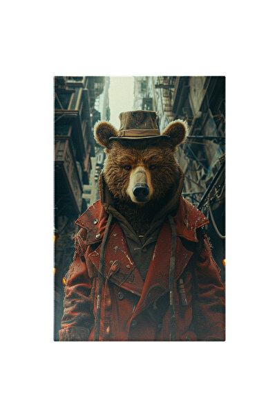 StoryGift Romania Tablou Canvas Eleganța Puterii Ursului Brun Autoritate Îmbr...