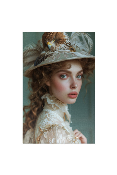 StoryGift Romania Tablou Canvas: Prințesă În Rochie Albă Și Detalii Elegante ...