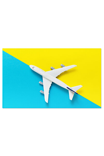 StoryGift Romania Tablou Canvas Tema De Calatorie Cu Avion Miniatural Avion, Calatorie, Model, Transport, Zbor 30