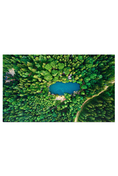 StoryGift Romania Tablou Canvas: Lac Colorat, Padurea Poloneza, Frumusetea Na...