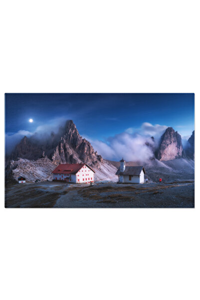 StoryGift Romania Tablou Canvas: Alpii Dolomiti La Rasarit Si Apus - O Zi Si O Noapte La Munte Intr-un Peisaj Uim