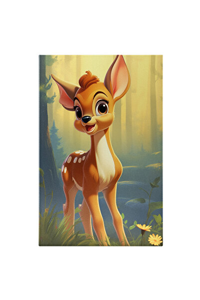 StoryGift Romania Tablou Canvas: Personaj De Poveste Căprioara Bambi În Inima Desișului Razele Soarelui Pictura D
