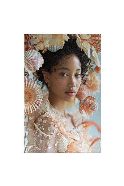 StoryGift Romania Tablou Canvas Silueta Damei Ce Trăiește În Lumea Scoicilor ...