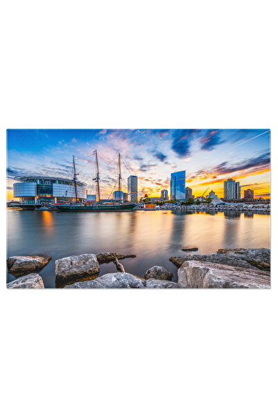 StoryGift Romania Tablou Canvas: Caderea Serii In Oras - Timelapse Urban Sub ...