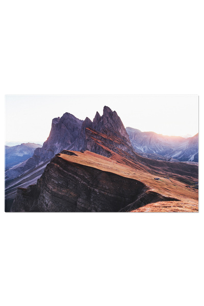 StoryGift Romania Tablou Canvas Lumina Aurie In Dolomiti - Un Peisaj Dramatic Si Spectaculos Sub Soarele Straluci