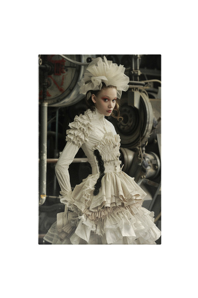 StoryGift Romania Tablou Canvas Fetita Draguta In Camera De Confectionat In R...