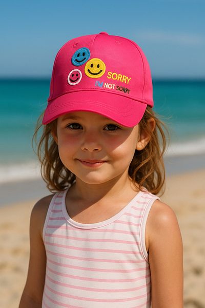 LAGRANZE Unisex 4-8 Years Old Children's Cap Hat Summer Children's Hat with Embroidery Detail