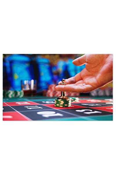 StoryGift Romania Tablou Canvas - Ruleta Norocului: Jocul Riscului Si Norocului Intr-un Cazinou