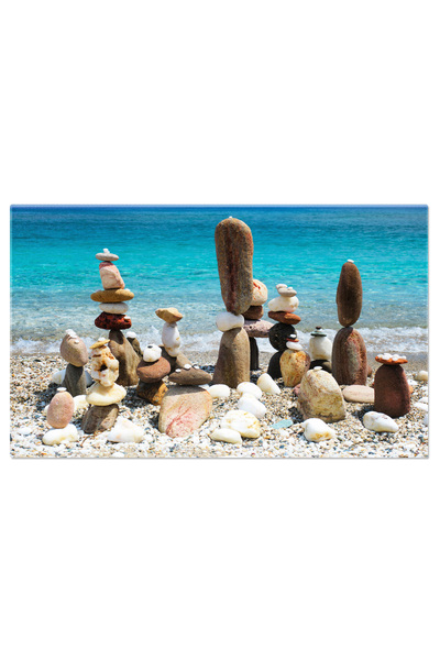 StoryGift Romania Tablou Canvas: Echilibru Si Liniste, Beach, Meditation, Nat...
