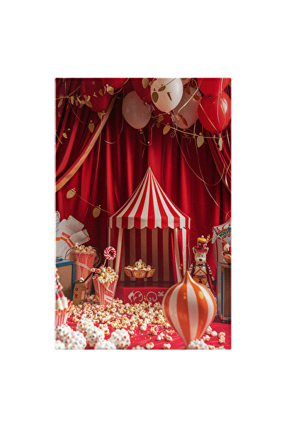 StoryGift Romania Tablou Canvas Popcorn La Teatru În Miniatură Aranțamente Și Eveniment Grantios Cu Baloane , Pic