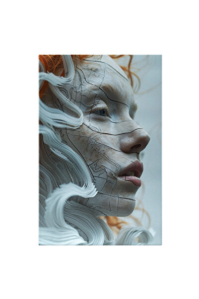 StoryGift Romania Tablou Canvas: Machiaj Ce Dă Impresia De Statuie Fisurată -...