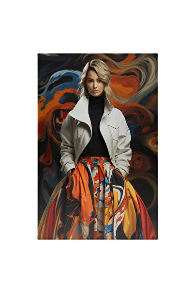 StoryGift Romania Tablou Canvas: Fotografie Cu O Fata Frumoasa Imbracata Eleg...