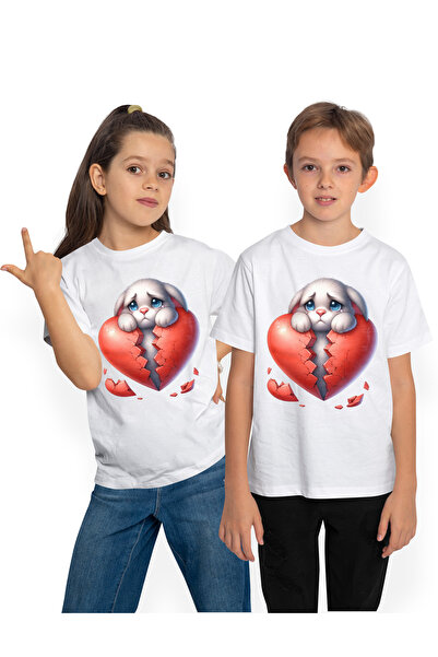 StoryGift Romania Tricou Copii Cu Un Catel Trist, Ilustratie, Lacrimeaza, Ini...