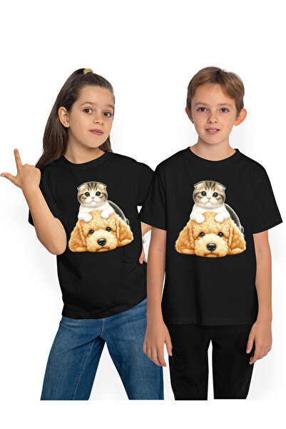 StoryGift Romania Tricou Copii Cu O Leoaica Si Un Leu Care Se Saruta, Ilustra...