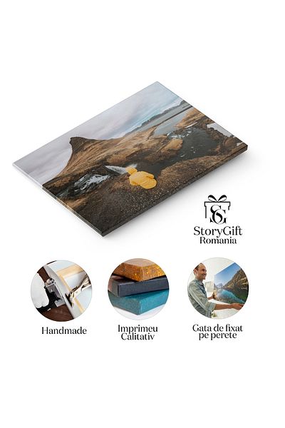 StoryGift Romania Tablou Canvas Explorarea Terenurilor Islandeze, Aventura, Culoare, Destinatie, Peisaj, Explorat