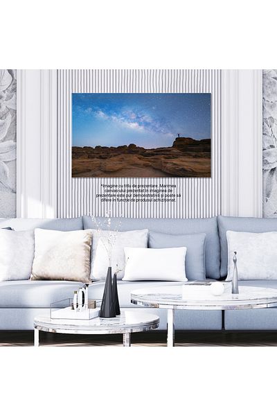 StoryGift Romania Tablou Canvas Calea Lactee In Noaptea Universului Aventura, America De Nord, Canion, Spatiu, Pe