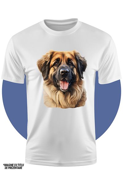 StoryGift Romania Tricou Copii Cu Un Catel Bucuros, Ilustratie, Limba Scoasa, Pentru Iubitorii De Caini, Juc