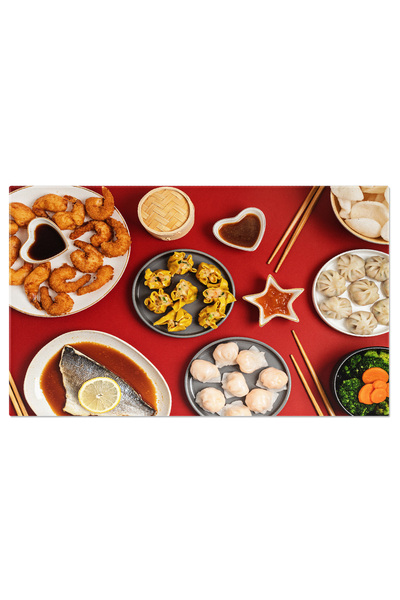 StoryGift Romania Tablou Canvas - Traditii Culinara Chineza - Anul Nou Lunar ...