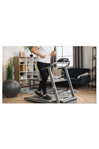 StoryGift Romania Tablou Canvas: Barbat Alergand Pe Banda De Alergat - Sport, Fitness, Activitate, Atletic