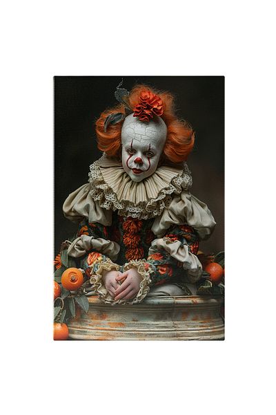 StoryGift Romania Canvas Painting It The Clown From The Movies What Scares Terrifying Character Eccentric Makeup Creepy,