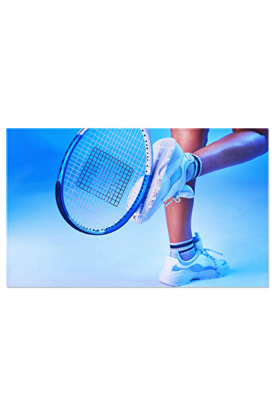 StoryGift Romania Tablou Canvas - Pregatire Pentru Meci: Tenis De Camp In Studio