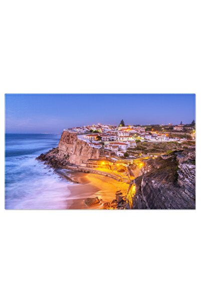 StoryGift Romania Tablou Canvas Frumoasa Azenhas Do Mar, Peisaj, Sat, Ocean, Stanci, Coasta, Portugalia 4488