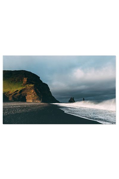 StoryGift Romania Tablou Canvas 120 X 80cm Stanci Reynisdrangar - Peisaj Uimitor In Islanda 120x80cm Stg