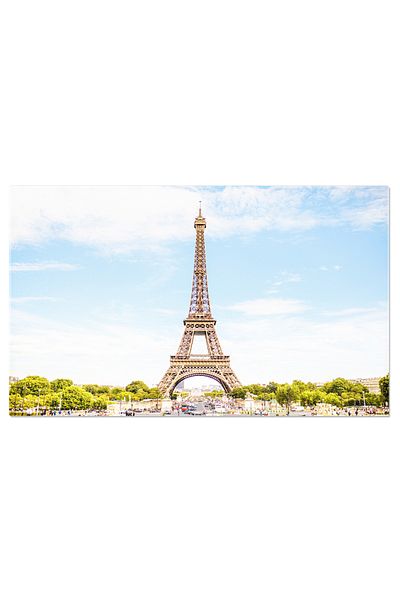 StoryGift Romania Tablou Canvas Turnul Eiffel Intr-o Zi Senina De Vara Eiffel, Torre, Paris, Franta, Cer, Albastr