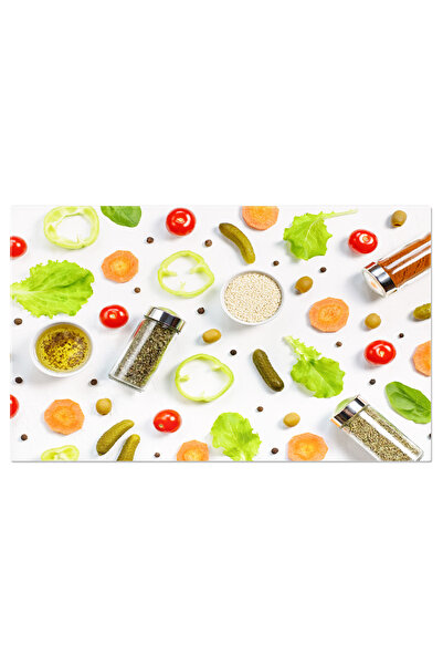 StoryGift Romania Tablou Canvas: Ingrediente Pentru Salata - Unelte De Culinarie