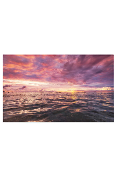 StoryGift Romania Tablou Canvas Peisaj Marin La Rasarit In Nusa Penida, Indonesia, Apus, Ocean, Turcoaz, Bali, Re