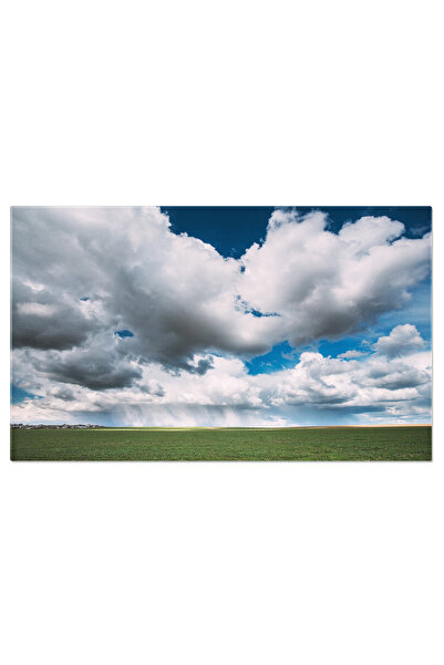 StoryGift Romania Tablou Canvas Cer In Timpul Ploii, Peisaj Rural, Agricultur...