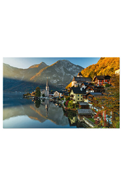 StoryGift Romania Tablou Canvas: Hallstatt, Austria - Oras La Lac In Alpii Sa...