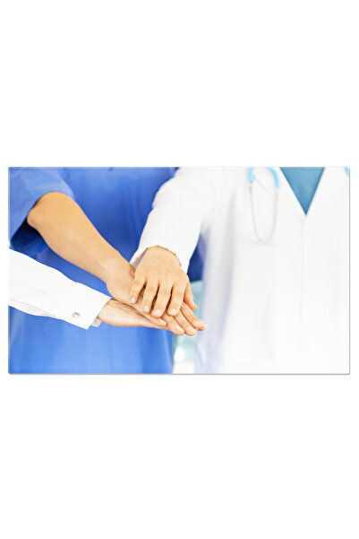 StoryGift Romania Tablou Canvas Medici Stivuindu-si Mainile Impreuna Echipa, ...