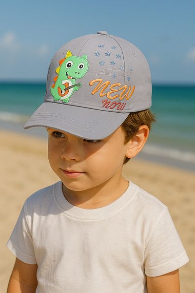 LAGRANZE Unisex 4-8 Years Old Children's Cap Hat Summer Children's Hat with Embroidery Detail