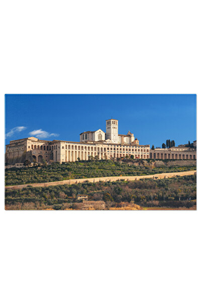 StoryGift Romania Tablou Canvas: Basilica Assisi, Peisaj Italian Istoric, Arhitectura Si Convent