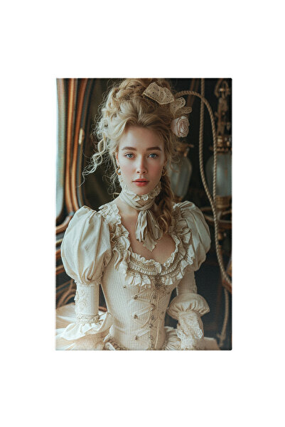 StoryGift Romania Tablou Canvas Fată Cu Sânge Regal Pregătită Pentru Bal- Țin...