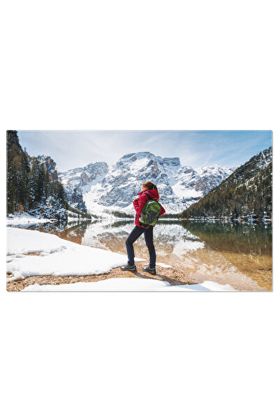StoryGift Romania Tablou Canvas - Explorare Montana: Femeia Calatoreste La Ra...