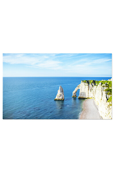 StoryGift Romania Tablou Canvas Vedere Asupra Coastei Stancoase Din Etretat, Normandia, Franta, Plaja, Stanca, Oc