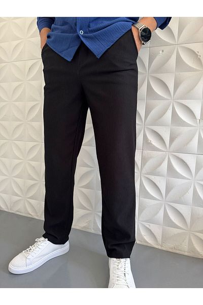 WENMİNG Men's Lycra Twill Ottoman Fabric Trousers