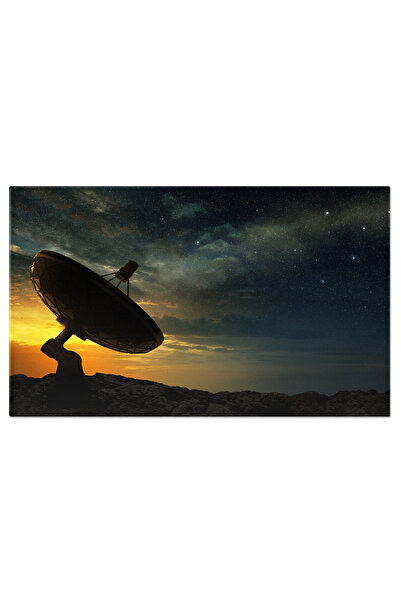 StoryGift Romania Tablou Canvas Radiotelescop La Apus, Telescop, Stele, Spatiu, Astronomie, Radio, Stiinta 3680