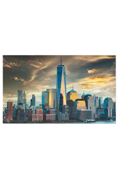 StoryGift Romania Tablou Canvas Skylineul Manhattanului Din New York City La Apus Priveliste Magica A Orasului N